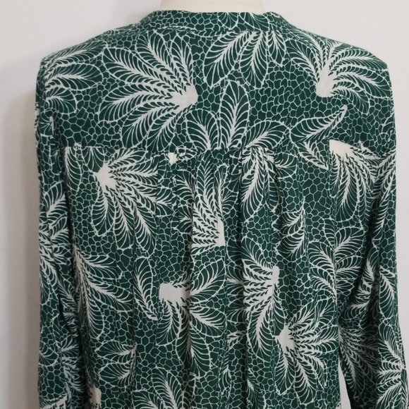 Pinkyotto Green Abstract Palm Tree Hi-Lo Dress OS - Picture 6 of 8